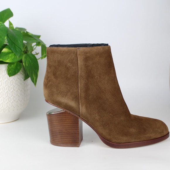 New ALEXANDER WANG Gabi Suede Ankle Boots - Picture 4 of 16
